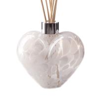 Amelia Art Glass Pearl White Heart Reed Diffuser Gift Set  Extra Image 1 Preview